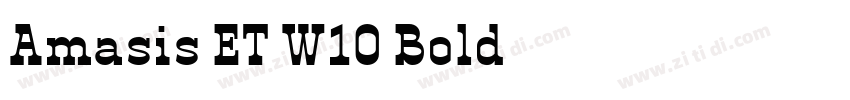 Amasis ET W10 Bold字体转换